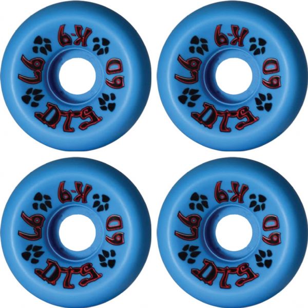 Dogtown Skateboards K-9 80's Light Blue Skateboard Wheels - 60mm 97a (Set of 4) Dogtown Skateboards K-9 80's Light Blue Skateboard Wheels - 60mm 97a (Set of 4)
