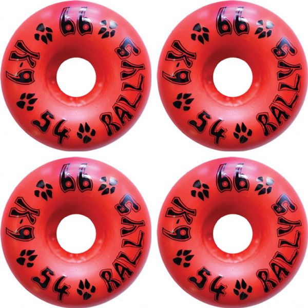 Dogtown Skateboards K-9 Rallys Cherry Bomb Red Skateboard Wheels - 54mm 99a (Set of 4)