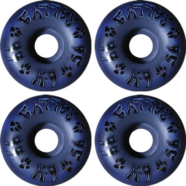 Dogtown Skateboards K-9 Rallys Dark Purple Grey Skateboard Wheels - 56mm 99a (Set of 4)