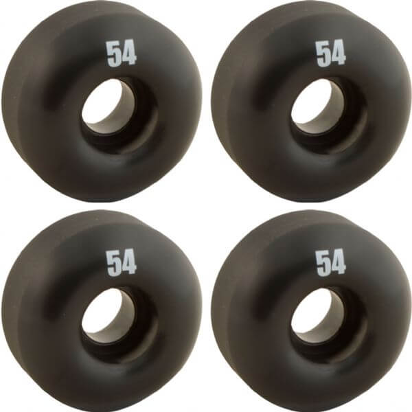 Essentials Skateboard Components Black Skateboard Wheels - 54mm 99a (Set of 4)