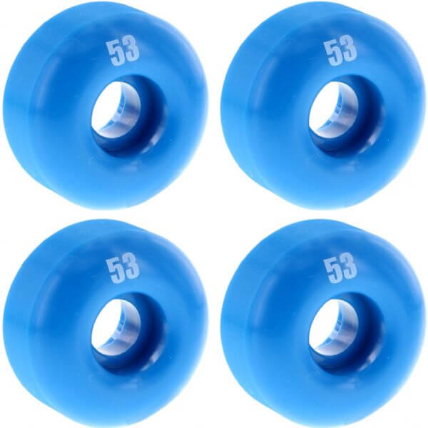 Essentials Skateboard Components Blue Skateboard Wheels - 53mm 99a (Set of 4) Essentials Skateboard Components Blue Skateboard Wheels - 53mm 99a (Set of 4)