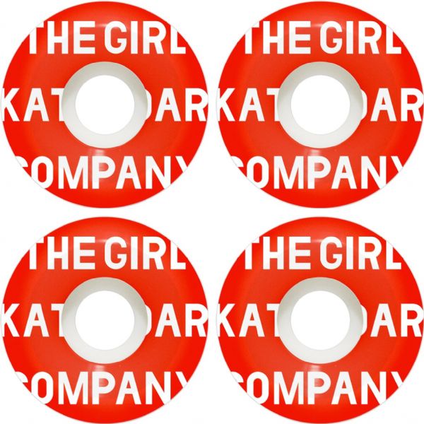 Girl Skateboards Sans Conical White Skateboard Wheels - 56mm 99a (Set of 4)