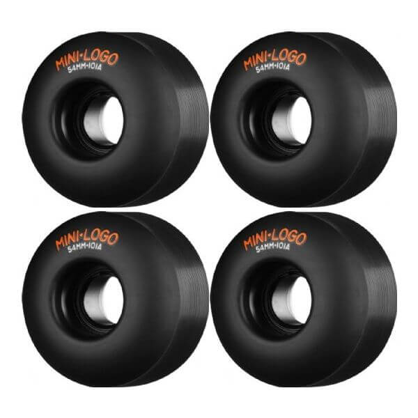 Mini Logo Skateboards C-Cut Black Skateboard Wheels - 54mm 101a (Set of 4)