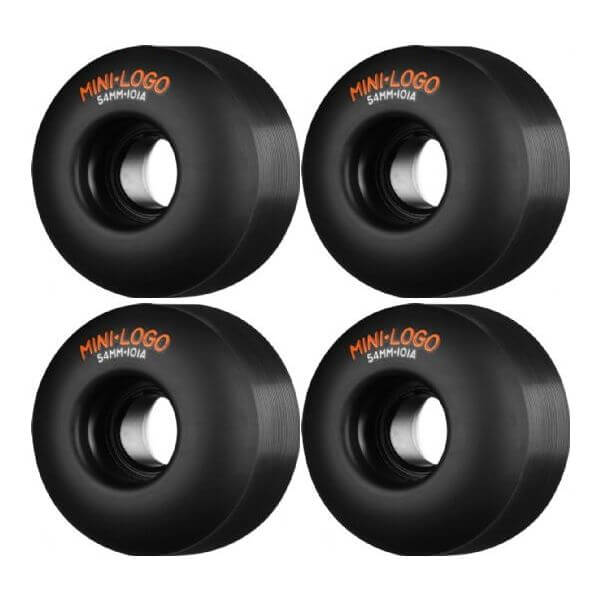 Mini Logo Skateboards C-Cut Black Skateboard Wheels - 54mm 101a (Set of 4)