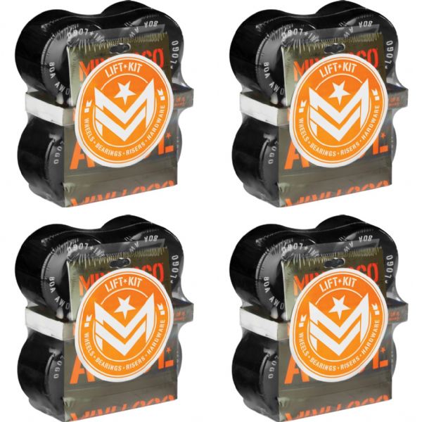 Mini Logo Skateboards ATF A.W.O.L Lift Kit Black Skateboard Wheels - 59mm 80a (Set of 4)