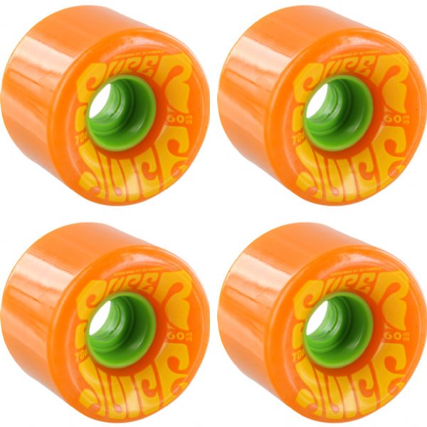 OJ Wheels Super Juice Citrus Orange Skateboard Wheels - 60mm 78a (Set of 4)