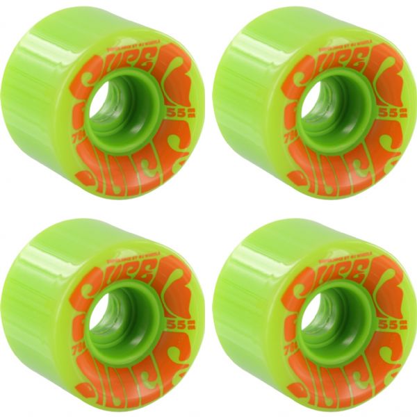 OJ Wheels Mini Super Juice Green Skateboard Wheels - 55mm 78a (Set of 4)