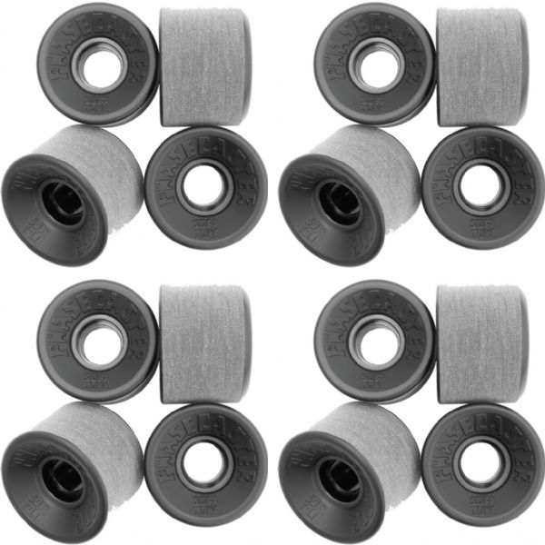 Phasecaster Skateboards Sofa Tone Black Skateboard Wheels - 56mm 78a (Set of 4)