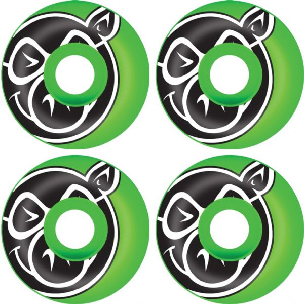 Pig Wheels Classic Green / Black - 52mm 99a (Set of 4) Pig Wheels Classic Green / Black - 52mm 99a (Set of 4)