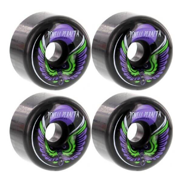 Powell Peralta Bomber 3 Black Skateboard Wheels - 60mm 85a (Set of 4)