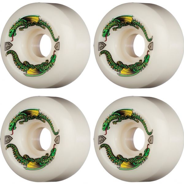 Powell Peralta Dragon Formula Off White Skateboard Wheels 34mm CP - 53mm 93a (Set of 4)
