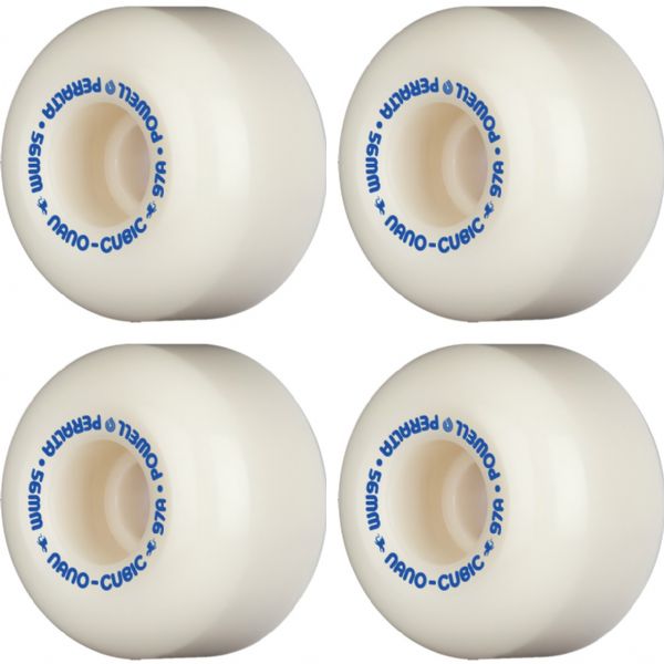 Powell Peralta Dragon Formula Nano Cubic White Skateboard Wheels 37mm CP - 56mm 97a (Set of 4)