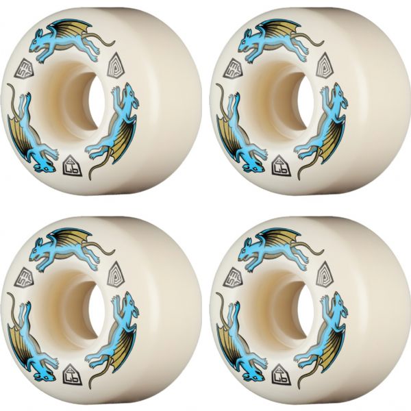 Powell Peralta Dragon Formula Nano Cubic Blue / White Skateboard Wheels 34mm CP - 53mm 97a (Set of 4) Powell Peralta Dragon Formula Nano Cubic Blue / White Skateboard Wheels 34mm CP - 53mm 97a (Set of 4)
