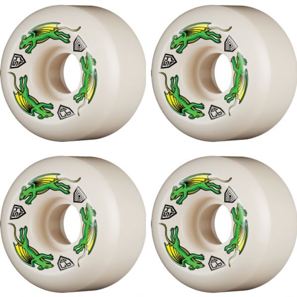 Powell Peralta Dragon Formula Nano Rat Off White Skateboard Wheels 34mm CP - 54mm 97a (Set of 4)