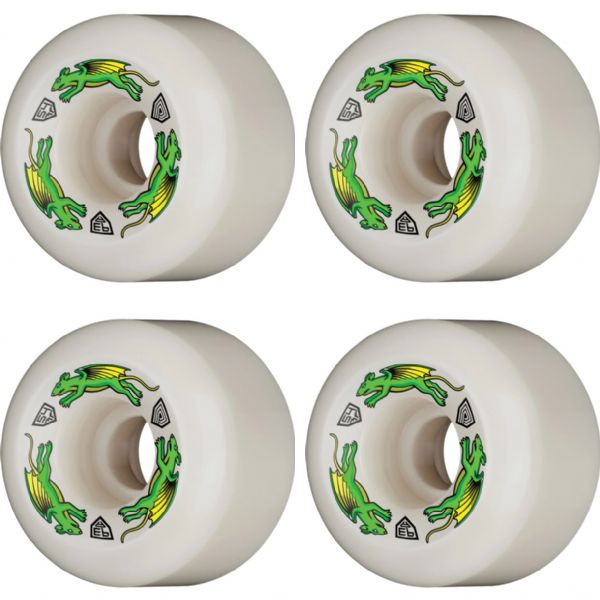 Powell Peralta Dragon Formula Nano Rat Off White Skateboard Wheels 39mm CP - 54mm 93a (Set of 4)