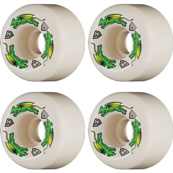 Powell Peralta Dragon Formula Nano Rat Off White Skateboard Wheels 39mm CP - 54mm 97a (Set of 4)