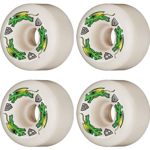 Powell Peralta Dragon Formula Nano Rat Off White Skateboard Wheels 36mm CP - 56mm 97a (Set of 4)