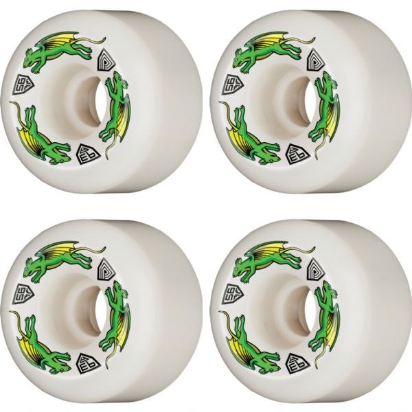 Powell Peralta Dragon Formula Nano Rat Off White Skateboard Wheels 39mm CP - 56mm 93a (Set of 4)