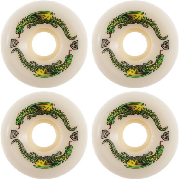 Powell Peralta Dragon Formula Rat Bones II Off White Skateboard Wheels 33mm CP - 58mm 93a (Set of 4)