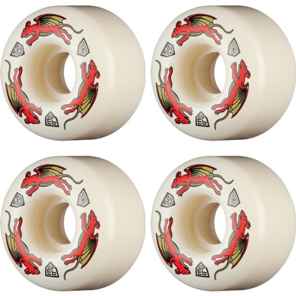 Powell Peralta Dragon Formula Nano Rat Red / White Skateboard Wheels 34mm CP - 52mm 93a (Set of 4) Powell Peralta Dragon Formula Nano Rat Red / White Skateboard Wheels 34mm CP - 52mm 93a (Set of 4)