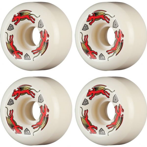 Powell Peralta Dragon Formula Nano Rat Red / White Skateboard Wheels 36mm CP - 56mm 93a (Set of 4) Powell Peralta Dragon Formula Nano Rat Red / White Skateboard Wheels 36mm CP - 56mm 93a (Set of 4)