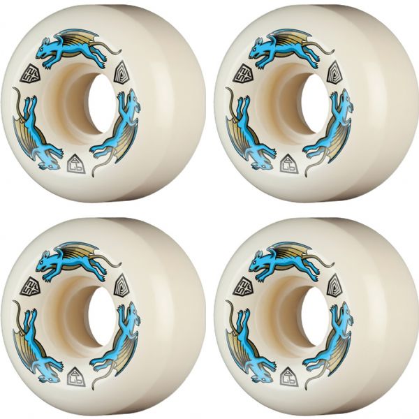 Powell Peralta Dragon Formula Nano Rat Blue / White Skateboard Wheels - 52mm 97a (Set of 4) Powell Peralta Dragon Formula Nano Rat Blue / White Skateboard Wheels - 52mm 97a (Set of 4)