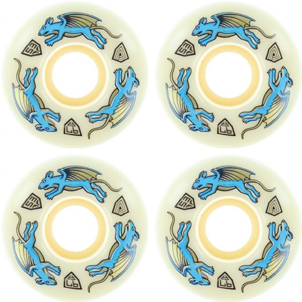 Powell Peralta Dragon Formula Nano Rat Blue / Natural Skateboard Wheels 34mm CP - 53mm 97a (Set of 4) Powell Peralta Dragon Formula Nano Rat Blue / Natural Skateboard Wheels 34mm CP - 53mm 97a (Set of 4)