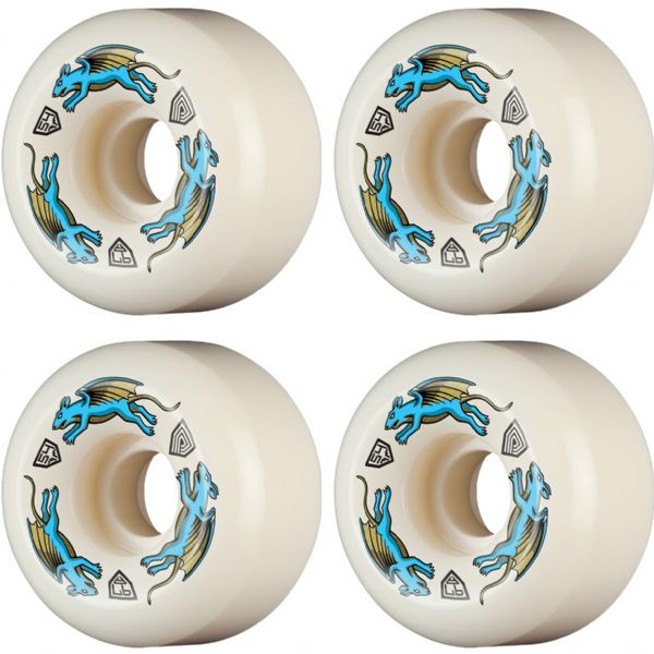 Powell Peralta Dragon Formula Nano Rat AV6 Blue Skateboard Wheels - 54mm 97a (Set of 4) Powell Peralta Dragon Formula Nano Rat AV6 Blue Skateboard Wheels - 54mm 97a (Set of 4)