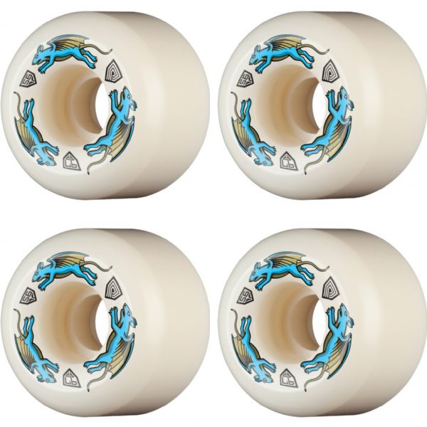 Powell Peralta Dragon Formula Nano Rat Blue / Natural Skateboard Wheels 39mm CP - 56mm 97a (Set of 4) Powell Peralta Dragon Formula Nano Rat Blue / Natural Skateboard Wheels 39mm CP - 56mm 97a (Set of 4)