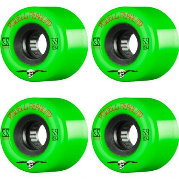 Powell Peralta G-Slides Green / Black Skateboard Wheels - 59mm 85a (Set of 4)