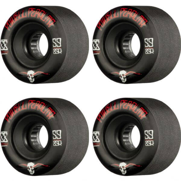 Powell Peralta G-Slides Black Skateboard Wheels - 59mm 85a (Set of 4)