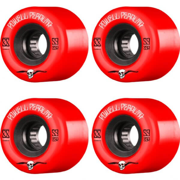 Powell Peralta G-Slides Red / Black Skateboard Wheels - 59mm 85a (Set of 4)