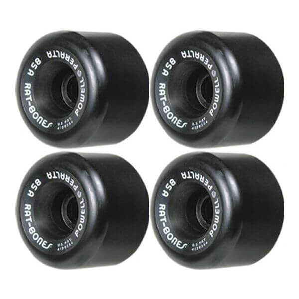 Powell Peralta Rat Bones Black Skateboard Wheels - 60mm 85a (Set of 4)