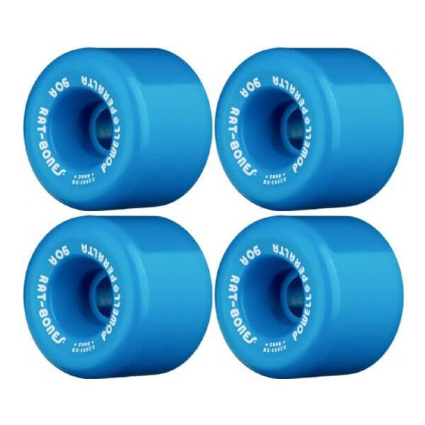 Powell Peralta Rat Bones Blue Skateboard Wheels - 60mm 90a (Set of 4)