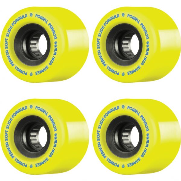 Powell Peralta Snakes Yellow / Black / Blue Skateboard Wheels - 82a
