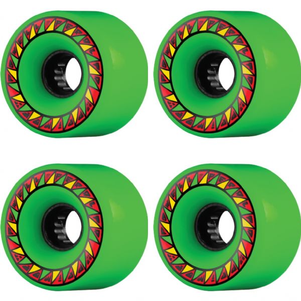 Powell Peralta Soft Slide Formula Primo Green Skateboard Wheels - 69mm 75a (Set of 4)