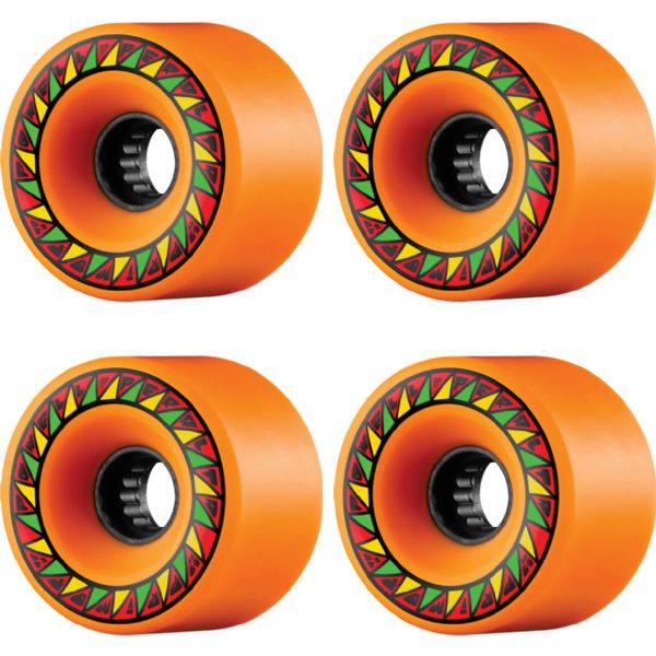 Powell Peralta Soft Slide Formula Primo Orange Skateboard Wheels - 69mm 78a (Set of 4)