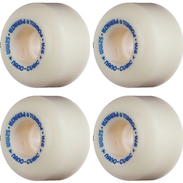 Powell Peralta Andy Anderson Nano Cubic Dragon Formula White Skateboard Wheels - 52mm 97a (Set of 4)