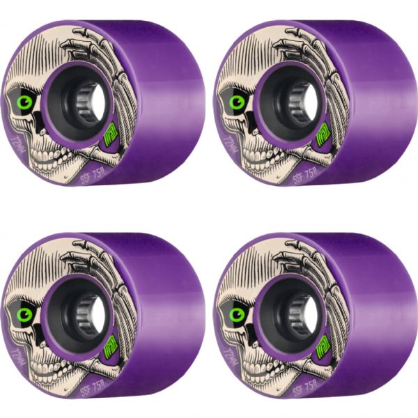 Powell Peralta Kevin Reimer Purple Skateboard Wheels - 72mm 75a (Set of 4)