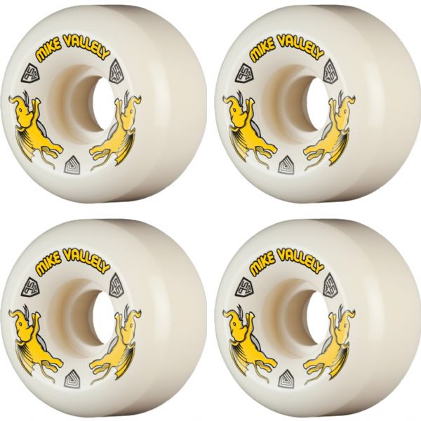 Powell Peralta Mike Vallely Dragon Formula V6 Yellow Skateboard Wheels - 56mm 95a (Set of 4)