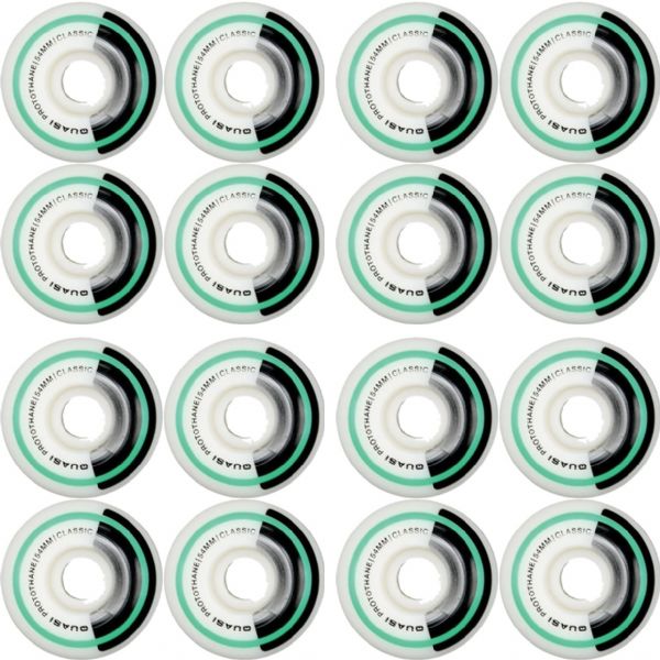 Quasi Skateboards Class White Skateboard Wheels - 54mm 83b (Set of 4)