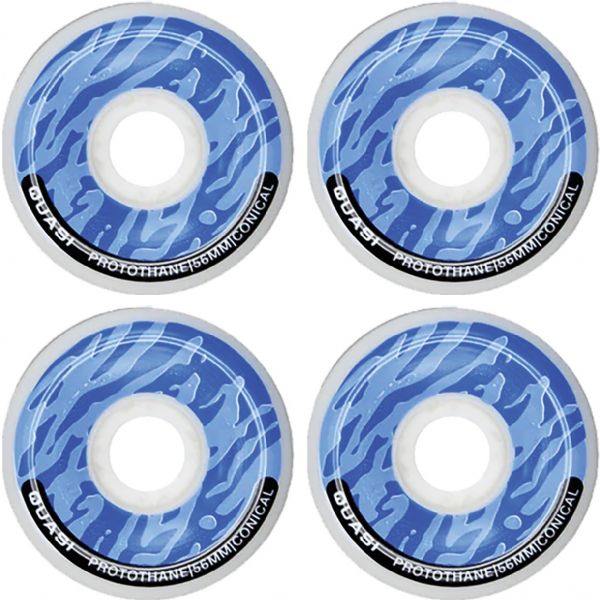 Quasi Skateboards Thane White Skateboard Wheels - 56mm (Set of 4)