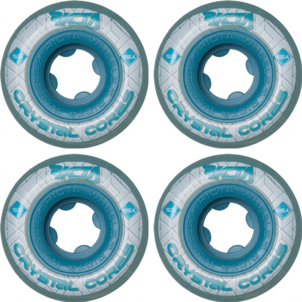 Ricta Wheels Crystal Cores Skateboard Wheels - 52mm 95a (Set of 4)