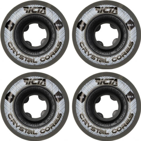Ricta Wheels Crystal Cores Skateboard Wheels - 53mm 95a (Set of 4)
