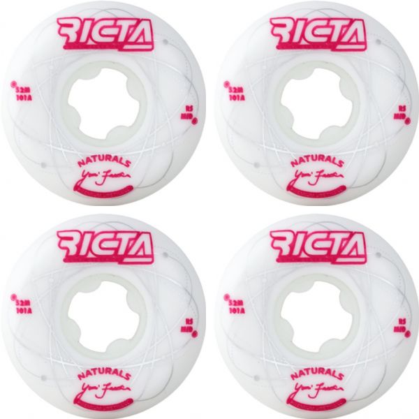 Ricta Wheels Yuri Facchini Orbital White / Metallic Red Skateboard Wheels - 52mm 101a (Set of 4)