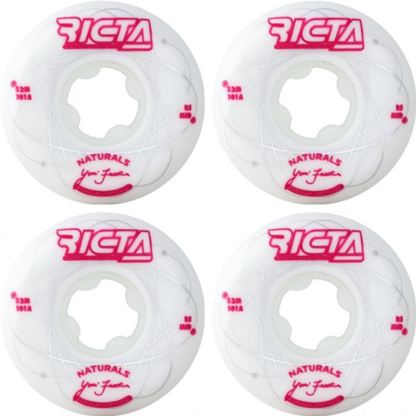 Ricta Wheels Yuri Facchini Orbital White / Metallic Red Skateboard Wheels - 52mm 101a (Set of 4)