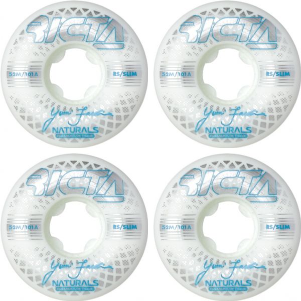 Ricta Wheels Yuri Facchini Reflective Naturals Slim Skateboard Wheels - 52mm 101a (Set of 4)