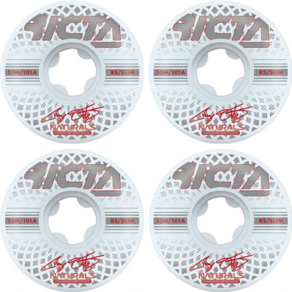 Ricta Wheels Chaz Ortiz Reflective Naturals Slim Skateboard Wheels - 53mm 101a (Set of 4)