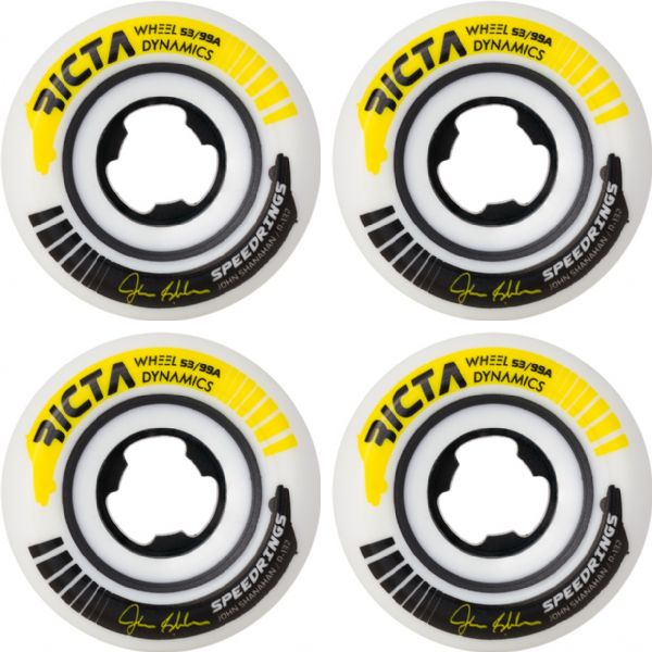 Ricta Wheels John Shanahan Speedrings Wide Skateboard Wheels - 53mm 99a (Set of 4)