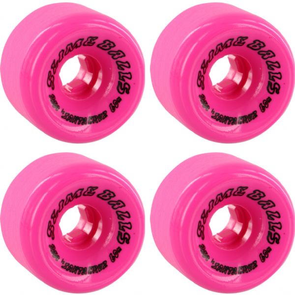 Santa Cruz Skateboards Scudwads Vomits Neon Pink Skateboard Wheels - 60mm 95a (Set of 4)